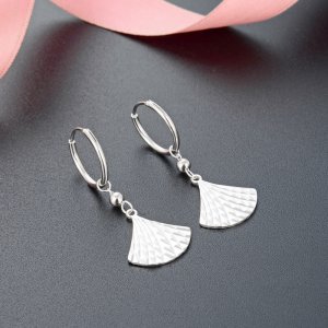 925 Sterling Silver Fashion Plum Earrings